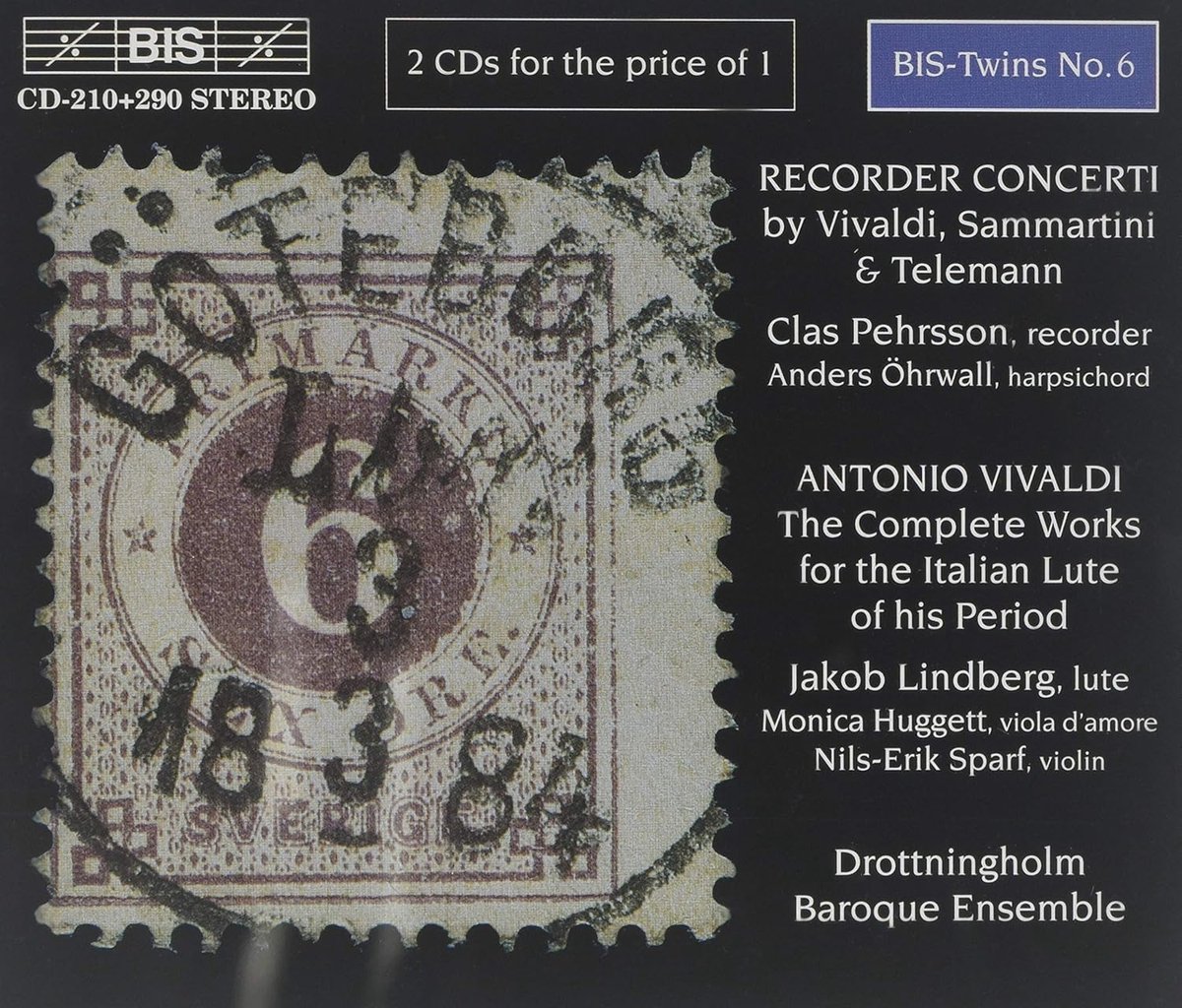 Recorder concerti by Vivaldi, Sammartini & Telemann (2CD)