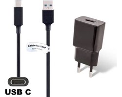 OneOne 2A oplader + 1,0m sterke USB C kabel. Universele lader adapter past op Universeel Bang & Olufsen, Blackview, Beats, Boox (ONYX), Canon, DJI, Fuji FujiFilm, Gigaset, GoPro, Corsair, JBL, Stratus, iGPSPORT
