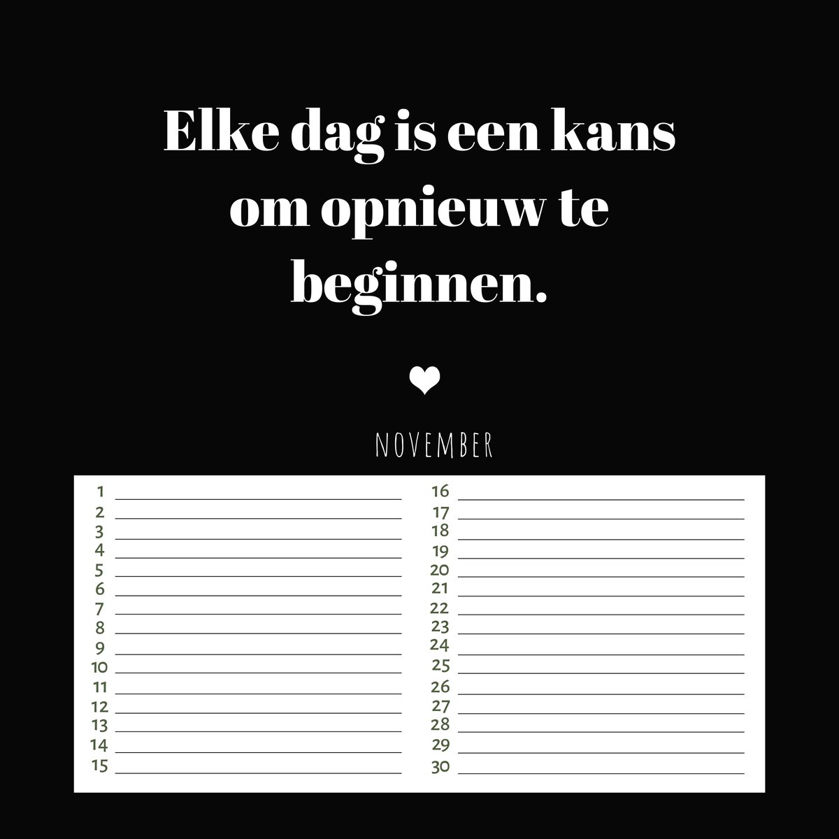 Verjaardagskalender Geluksmomenten - Inspiratie - Kalender - Wandkalender - Moederdag - Cadeau Mama - Planner - Positieve Spreuken - Motivatie - Black & White - Geluk - Maandplanner - 21 x 21 Cm - Zwart & Wit - Birthday - Inspirerend - Positiviteit — cadeau in Kalenders & Planners - foto 6