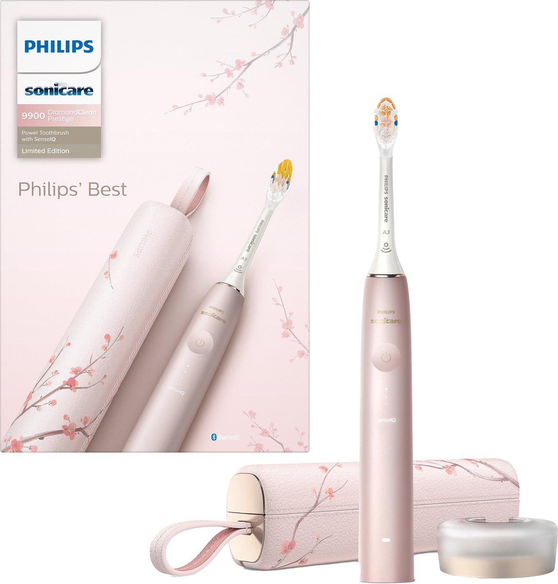Philips Sonicare DiamondClean Prestige 9900 – Limited Edition - Elektrische Tandenborstel – Roze - AI - HX9992/31