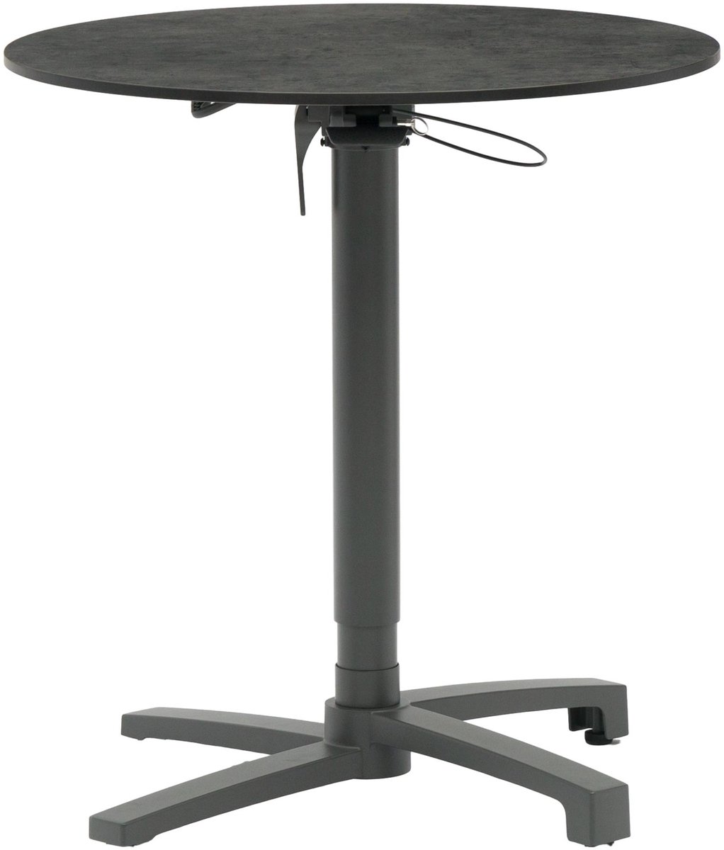SenS-Line Lima Bistro Lift Tafel - Ø70cm - HPL Grijs
