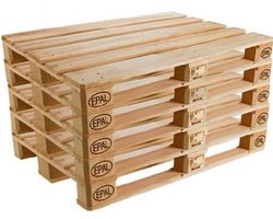 8x Nieuwe EPAL Europallets - 120x80 cm - Houten Pallets voor Transport, Opslag & Palletbank