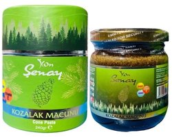 Senay Kozalak Macunu 240gr - Dennenappel Pasta | Rijk aan ijzers | Betere Kwaliteit | Tegen vastzittende hoest en slijm | Helpt bevorderen van de Luchtwegen | Mineralen & Antioxidanten | Russisch & Turks Begrip | HALAL | Lekkere smaak