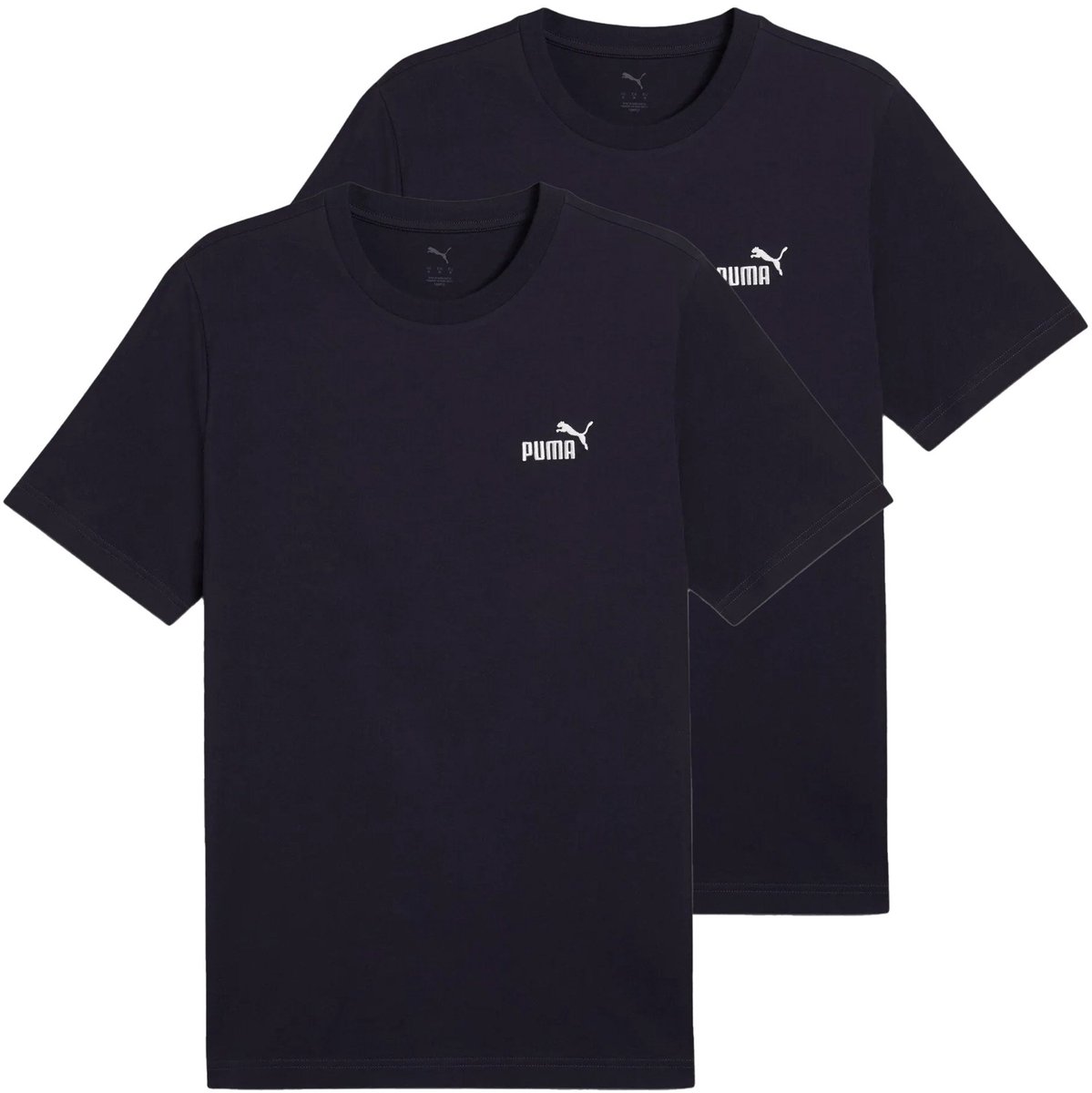 Puma T-shirt ESS Small No. 1 Logo Tee Set van 2 Blauw