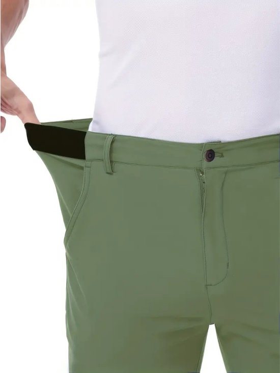 Bovista Golfbroek Heren - Golfkleding - Golfen - Golf Accessoires - Nette Pantalon - Legergroen XL - Maat 52 van Bovista — afbeelding 4