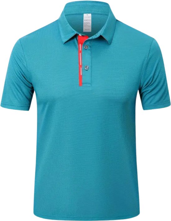 Bovista Golf Shirt Heren - T-shirt - Golfkleding - Golfen - Golf Accessoires - Polo Shirt - Zwart + Groen + Blauw - Maat L van Bovista — afbeelding 3