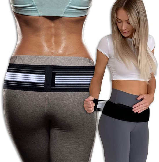 Serola Zwangerschapsondersteunende riem, grote sacro-iliacale gordel, zwangerschap, comfortabele bekkenondersteuning voor taille, rug en buik, buikbandbrace, verlicht pijn in de onderrug en