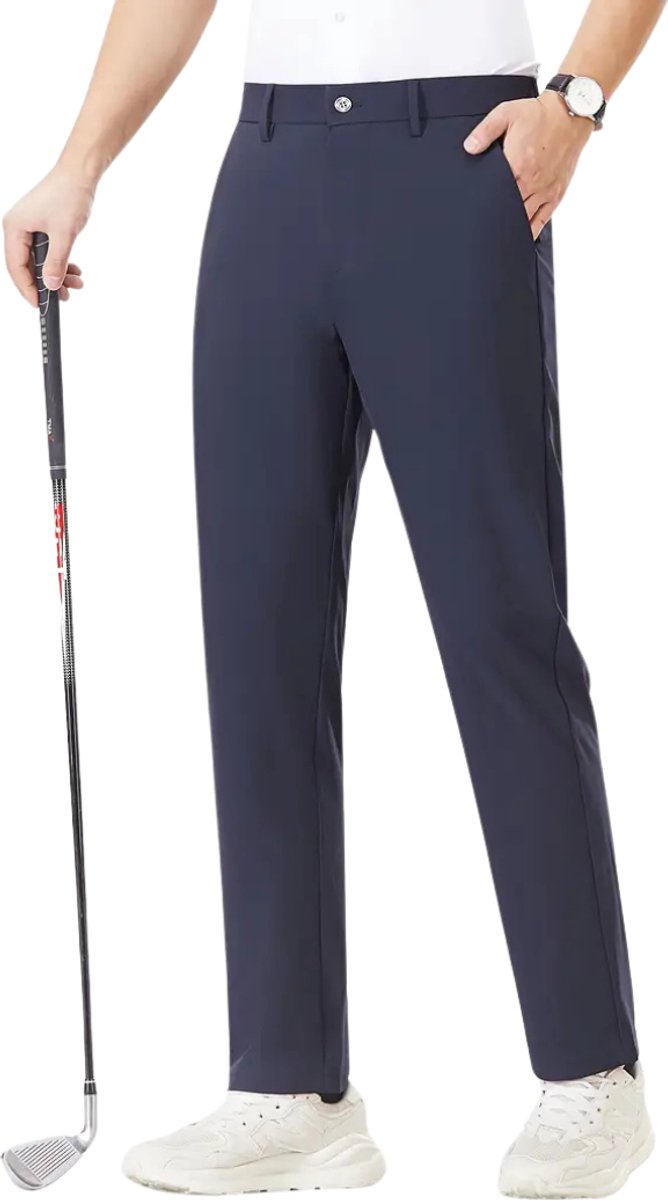 Bovista Golfbroek Heren - Golfkleding - Golfen - Golf Accessoires - Nette Pantalon - Blauw L - Maat 50 van Bovista — afbeelding 3