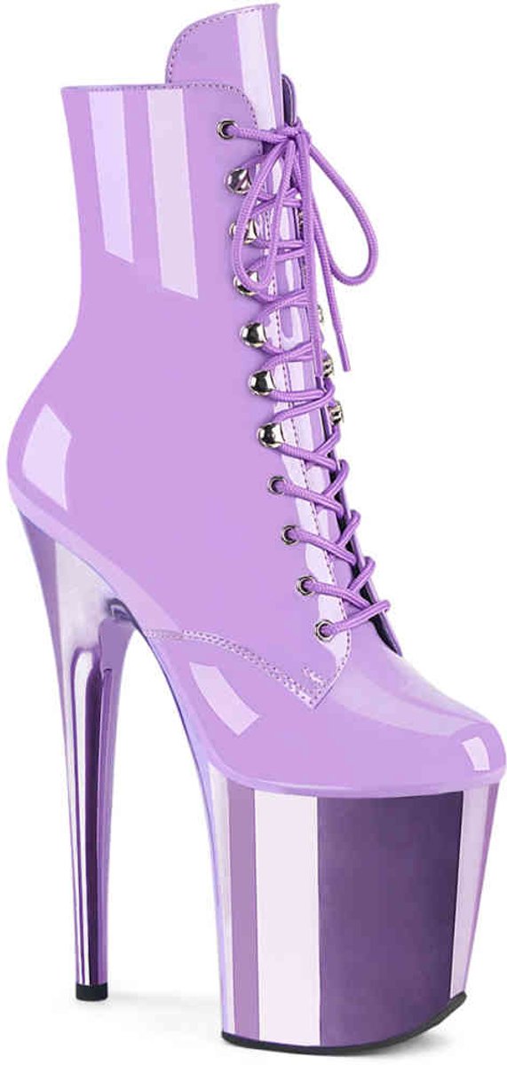 Pleaser FLAMINGO-1020 Plateau Laarzen Paaldans schoenen 39 Shoes Paars