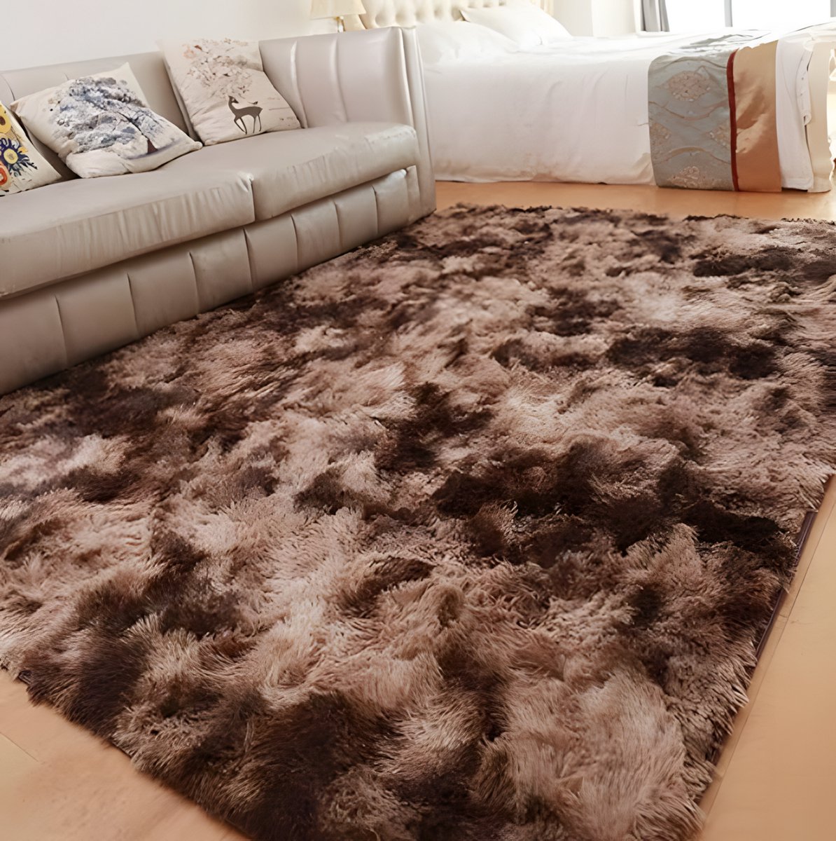 PolkaHome Vloerkleed Kinderkamer 120x160 - Tapijt Woonkamer & Tapijt Slaapkamer - Rechthoek Rug Carpet - Hoogpolig Zacht Fluffy - Antislip - Modern Cadeau