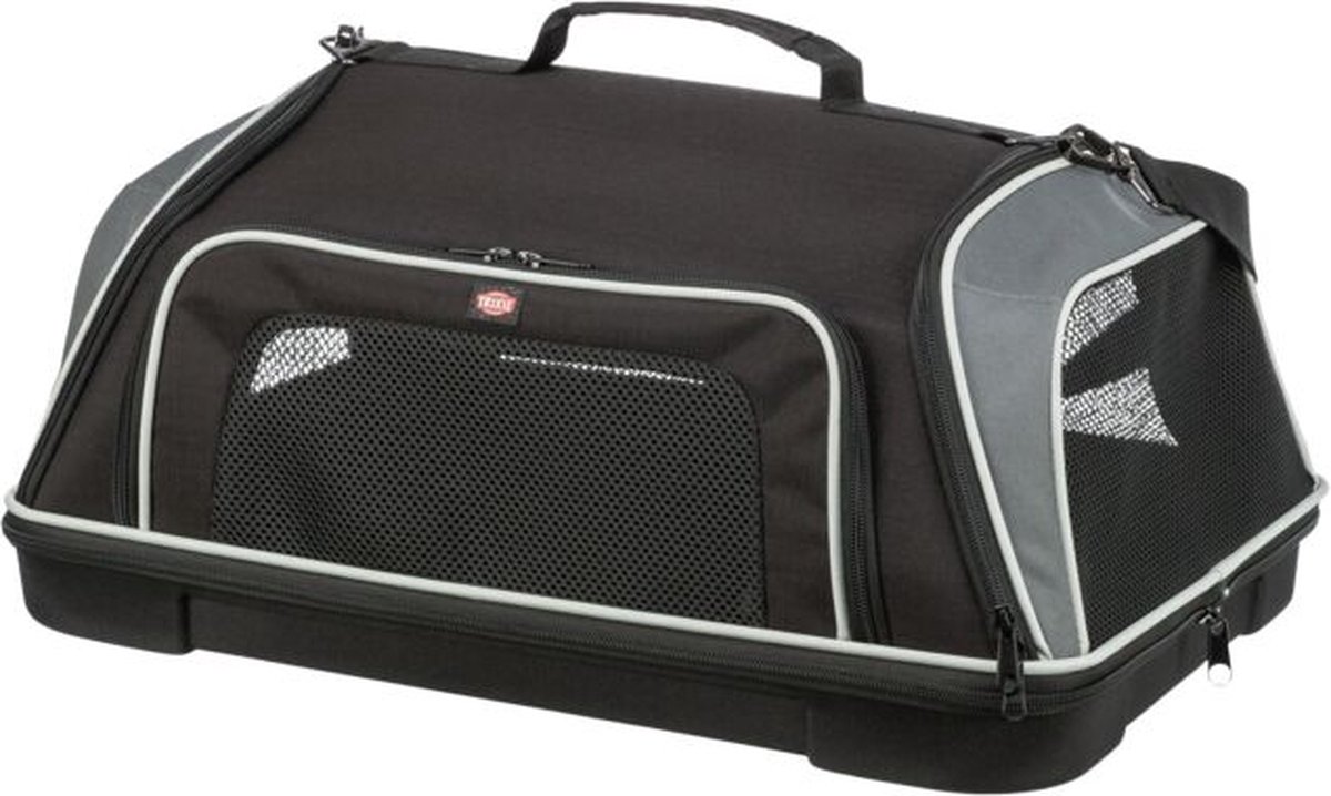 Trixie Airline Draagtas Boarding zwart/grijs 55x23x40cm hond