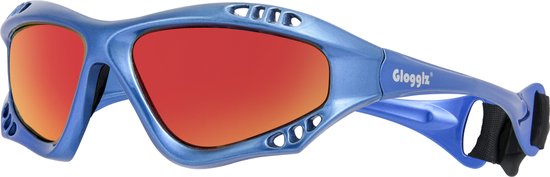 Glogglz® Finz Bleu – Lunettes de surf polarisées pour sports nautiques et paddle