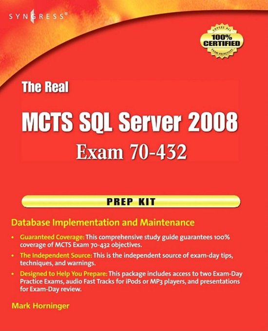 The Real MCTS SQL Server 2008 Exam 70-432 Prep Kit - cover