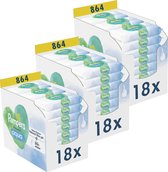 Pampers - Harmonie Aqua - Lingettes - 2592 lingettes - 54 x 48