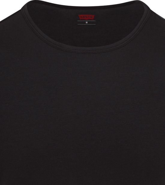 Zwart Levi's T-shirt met ronde hals en maat M label.