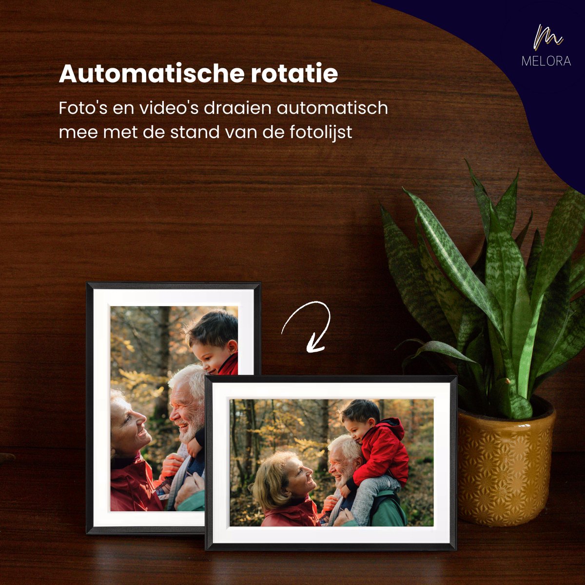 Melora Digitale Fotolijst met WiFi - 10.1 inch - 32 GB thumbnail 5
