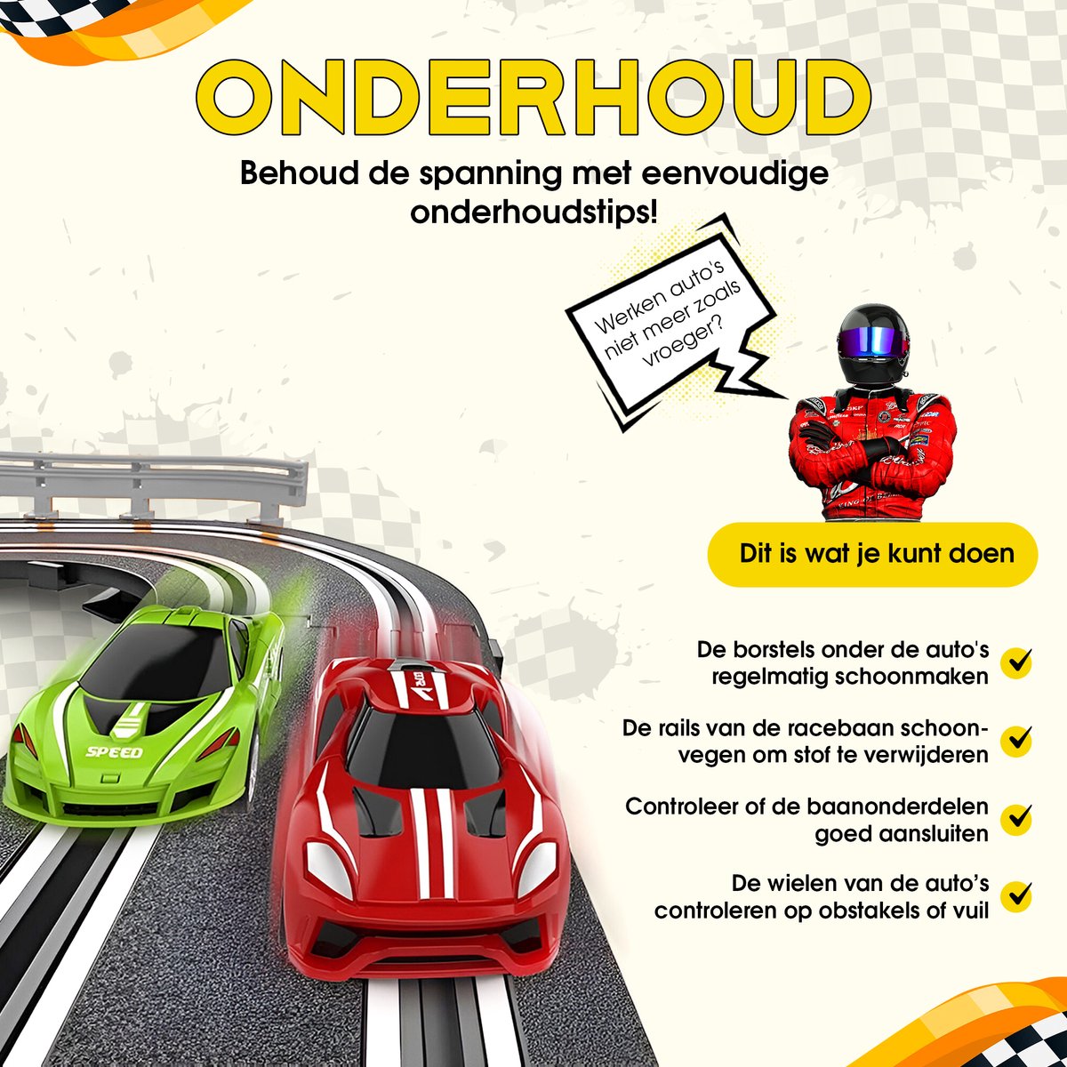 CosmoToys Elektrische Racebaan - Auto Speelgoed voor Kinderen - Kinderspeelgoed - Autobaan Speelgoed 5,6 M Lang - Classics — afbeelding 2
