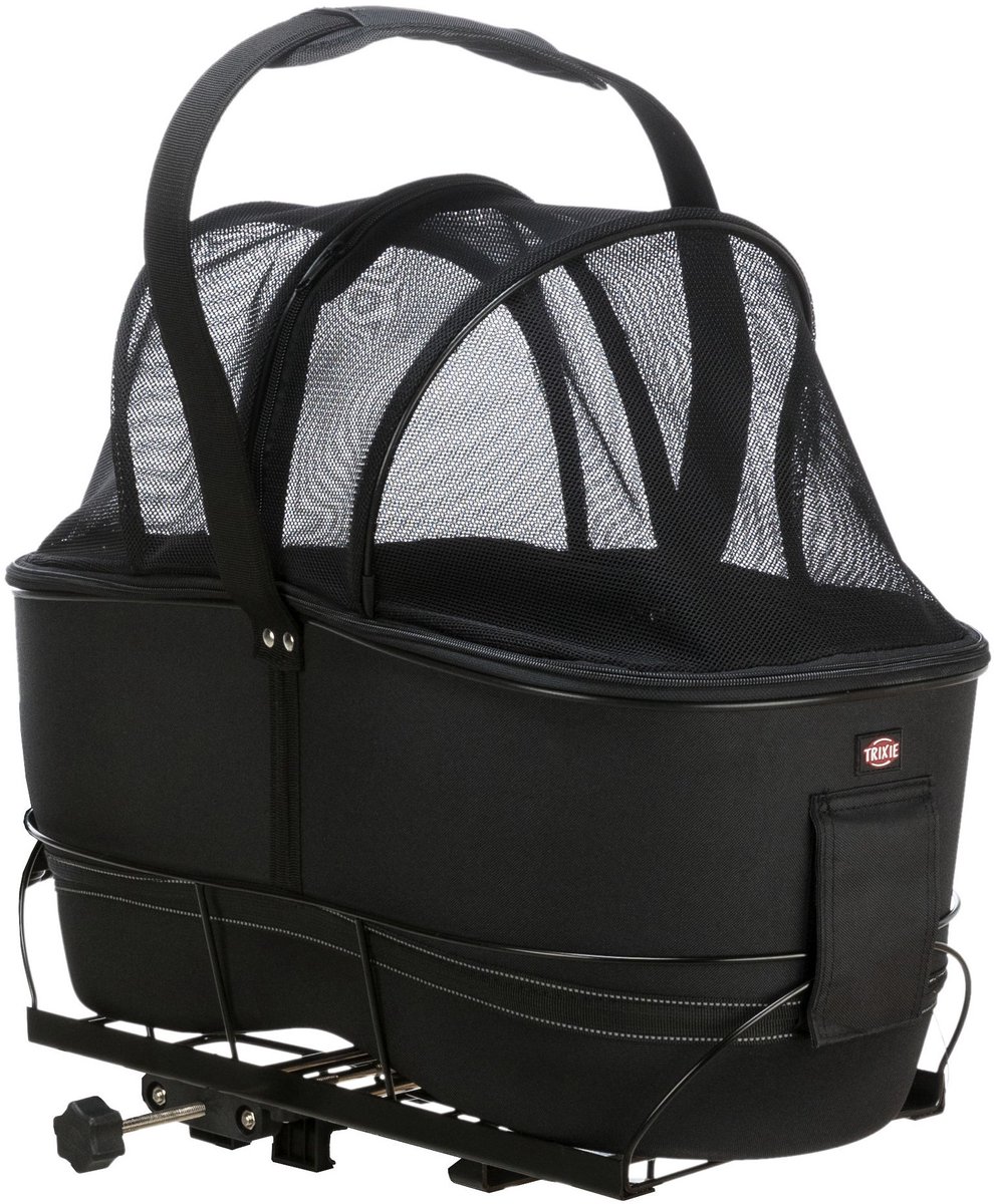 Trixie - Fietsmand Bagage Drager - Breed - Zwart - 60X29X49 CM