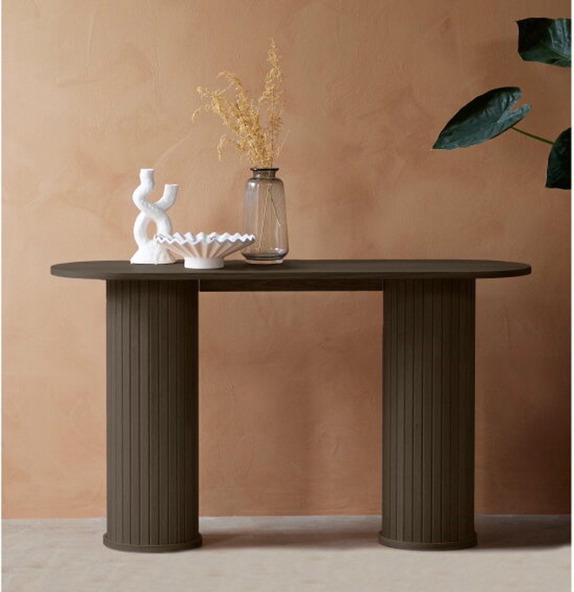 Sidetable Nola eiken 130 cm - Bruin