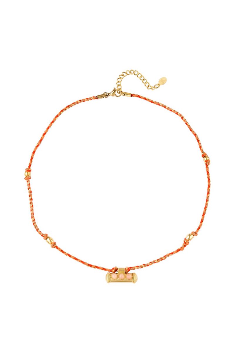 Ketting Ibiza message beads bedel
