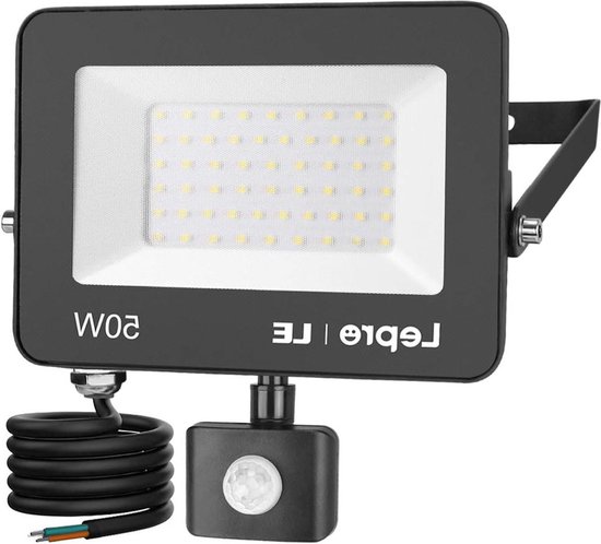 LE 50W LED-Spot Buiten, Superheldere 5000LM Buitenspot Schijnwerper, IP65 Waterdichte LED-Spot, 5000K Koel-witte Dimbare Buitenspot voor Tuinen, Binnenplaatsen, Garage, Hotel, Buiten, 2 Stuks