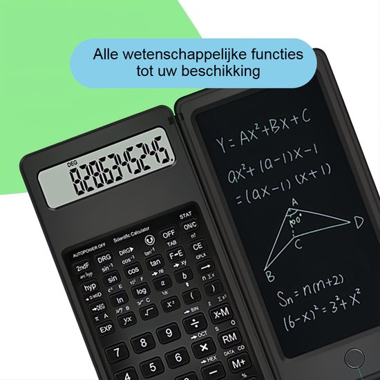 Kbstronics wetenschappelijke rekenmachine met digitale kladblok en pen ...