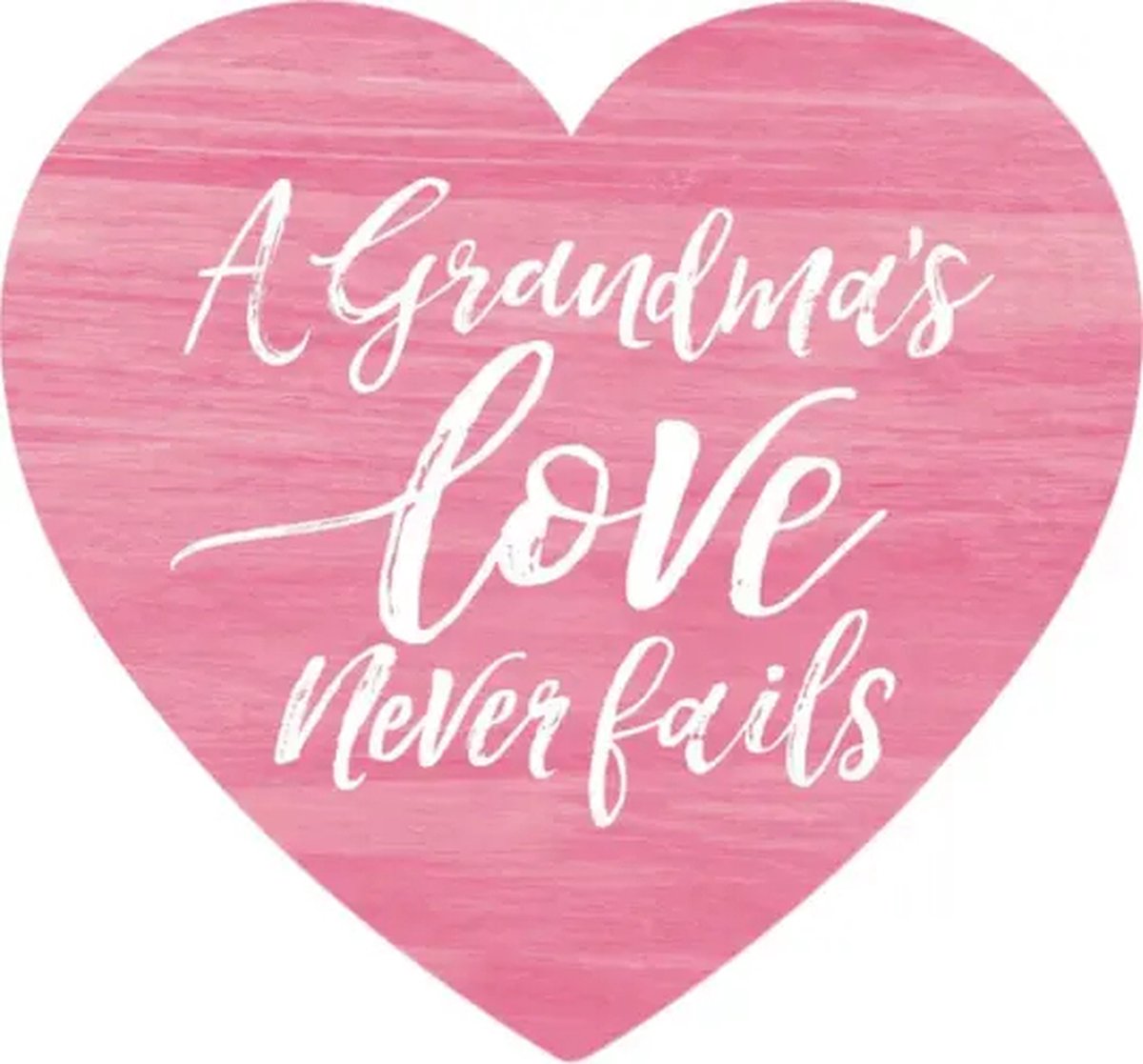 A grandma's love never fails - Heart Tabletop decor - 9 x 8 cm
