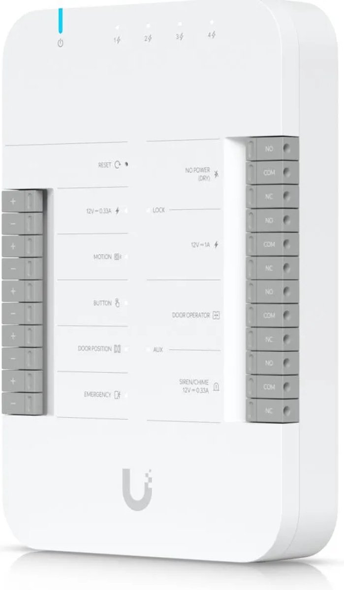 Ubiquiti UniFi Access Hub - Hub codekast - 1 deur - Ethernet - wit — afbeelding 3