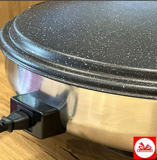 Kadoland - Crêpe- en Pannenkoekenmaker - Elektrische Bakplaat Ø50cm - Sac Bakplaat voor brood, yufka, katmer en andere deegproducten — afbeelding 5