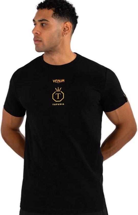 Foto: Venum x ilia topuria unmatched t shirt zwart goud xl
