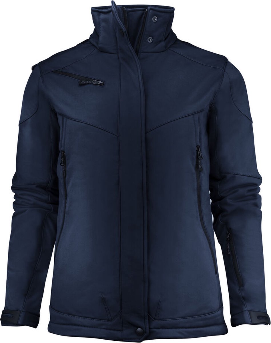 Printer SOFTSHELL JACKET SKELETON LADY 2261041 - Donker marine - XXL