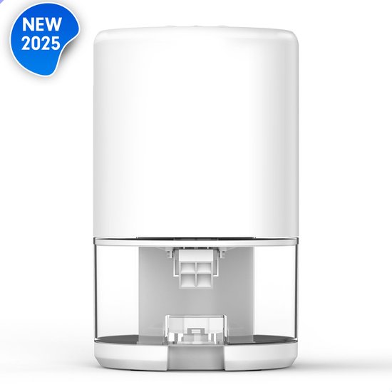 Foto: Auronic luchtontvochtiger ontvochtigt 450ml per dag in huis led geschikt voor woonkamer slaapkamer badkamer wit