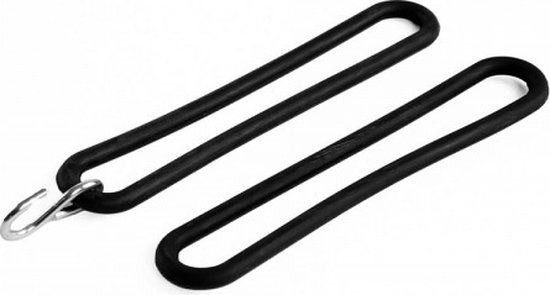 spanrubber - 5st - 40cm - s-haak - 8mm - tent - gaaskleed -aanhangerdoek van Merkloos — afbeelding 3
