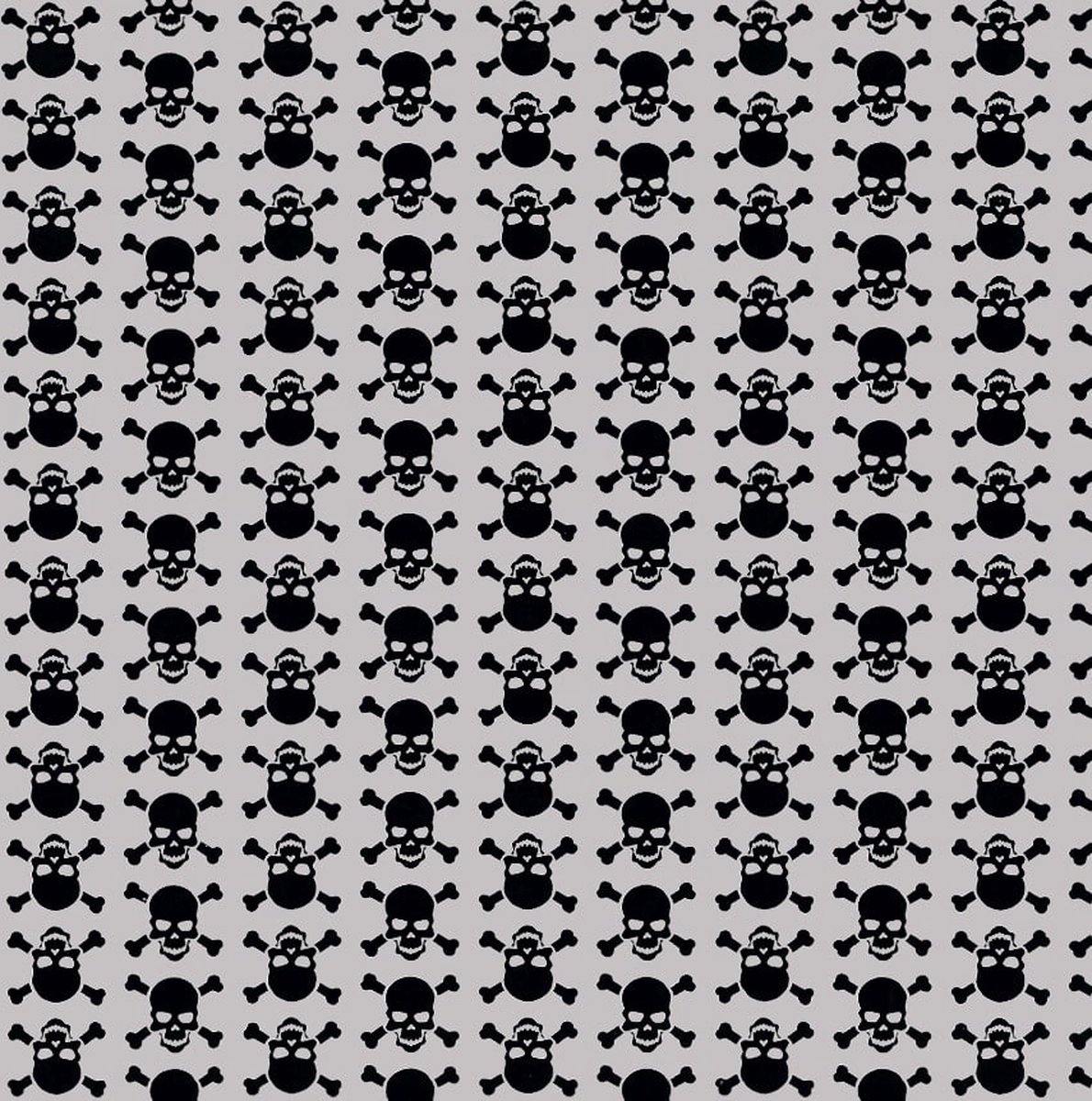 2LIF Skulls Zelfklevende Folie Mini rol multi 45cmx2mtr zwart skulls, grijs