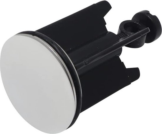Spoelbakstop 40 mm, vervanging voor afvoergarnituur wastafel, hoogteverstelbaar, voor keuken, hal, badkuip, messing en rubber