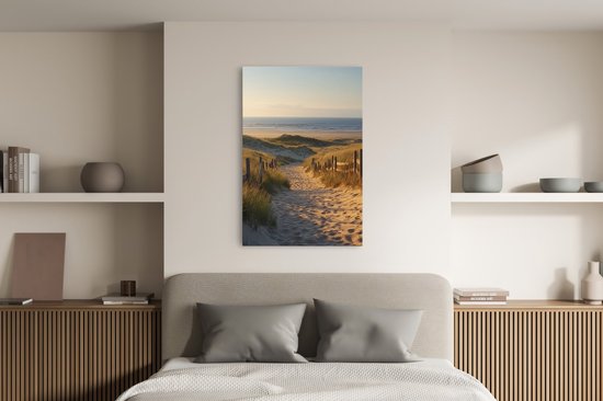 Saammp Canvas Schilderij - Tropisch strand - Zee - 20x30 - Foto op canvas - Wanddecoratie - muurdecoratie Woonkamer - Slaapkamer decoratie - Canvas Print