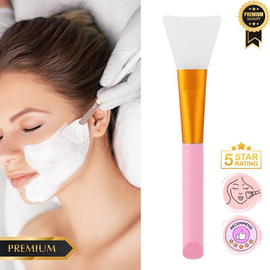 GUAPÀ® Gezichtsmaker Kwast | Roze Masker Spatel | Siliconen kwast voor gezichtsmasker | Skin Care Brush | Face mask | Gezichtsmakers | Gezichtsverzorging | Roze Gezichtsmasker Kwast Spatel