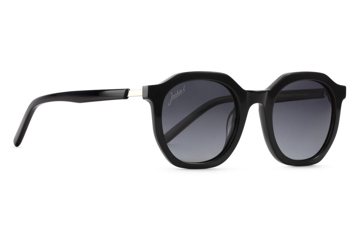 Jackie L Paris ZO-0256A shiny-zwart – grijs dégradé polarised TAC – UV400