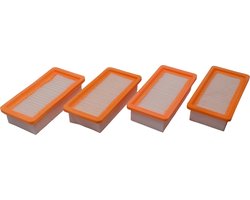 Geschikt voor KARCHER. voordeelpak 4 stuks Vlakfilter voor Aszuiger AD2, AD3, AD4, AD3000, AD3200, 6.415-953.0. COVAKO Merk