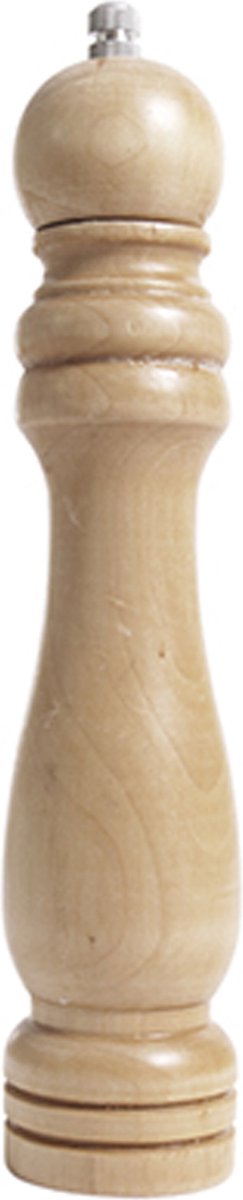 Alessandro Pepermolen/zoutmolen - hout - bruin - 14 cm - kruidenmolen - kruiden vermaler