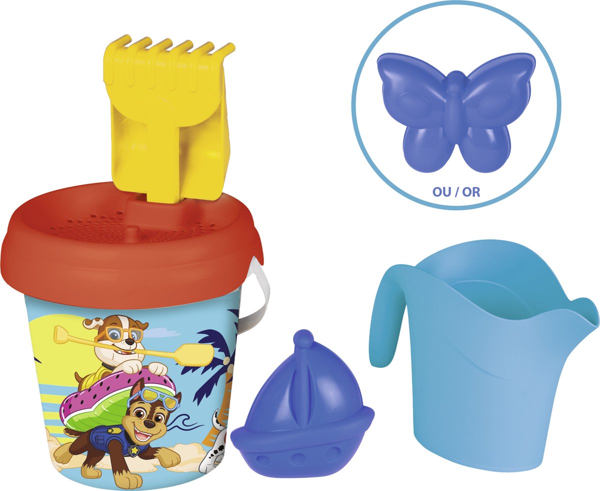 Smoby - Paw Patrol Medium gevulde emmer - Strandemmer - Nickelodeon - Vanaf 18m.