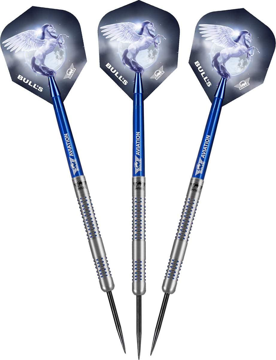 Bull's Blue Pegasus B 95% - Dartpijlen - 25 Gram - Aluminium shafts