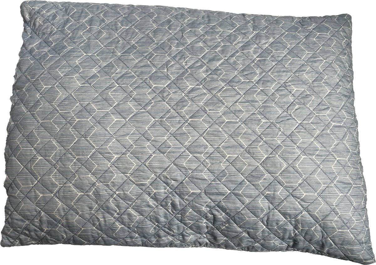 Plain - Hoofdkussen - Zacht - SyndonFill ® - Wasbaar - 60x70cm - licht blauw / wit