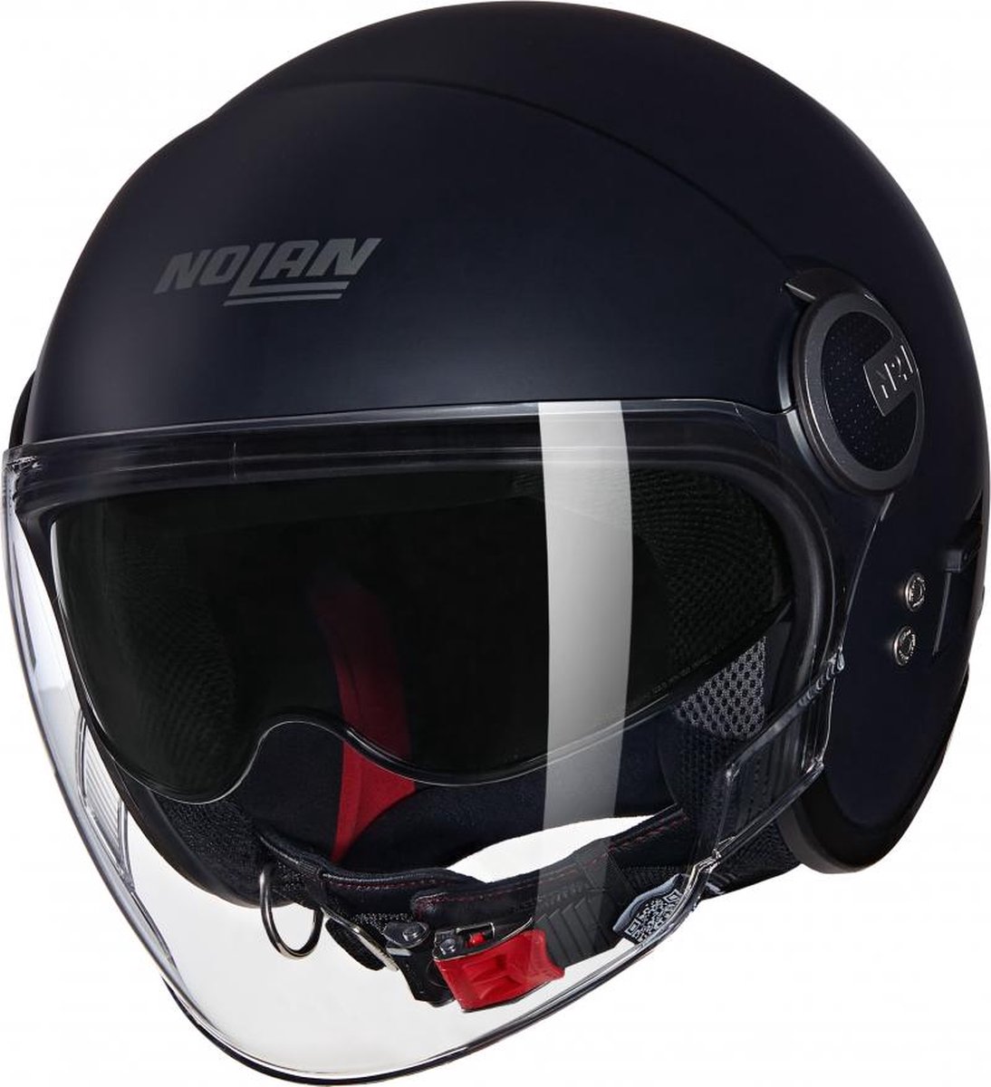 N21 VISOR 06 CLASSICO 302 S MOTORHELM ZWART OPEN FACE