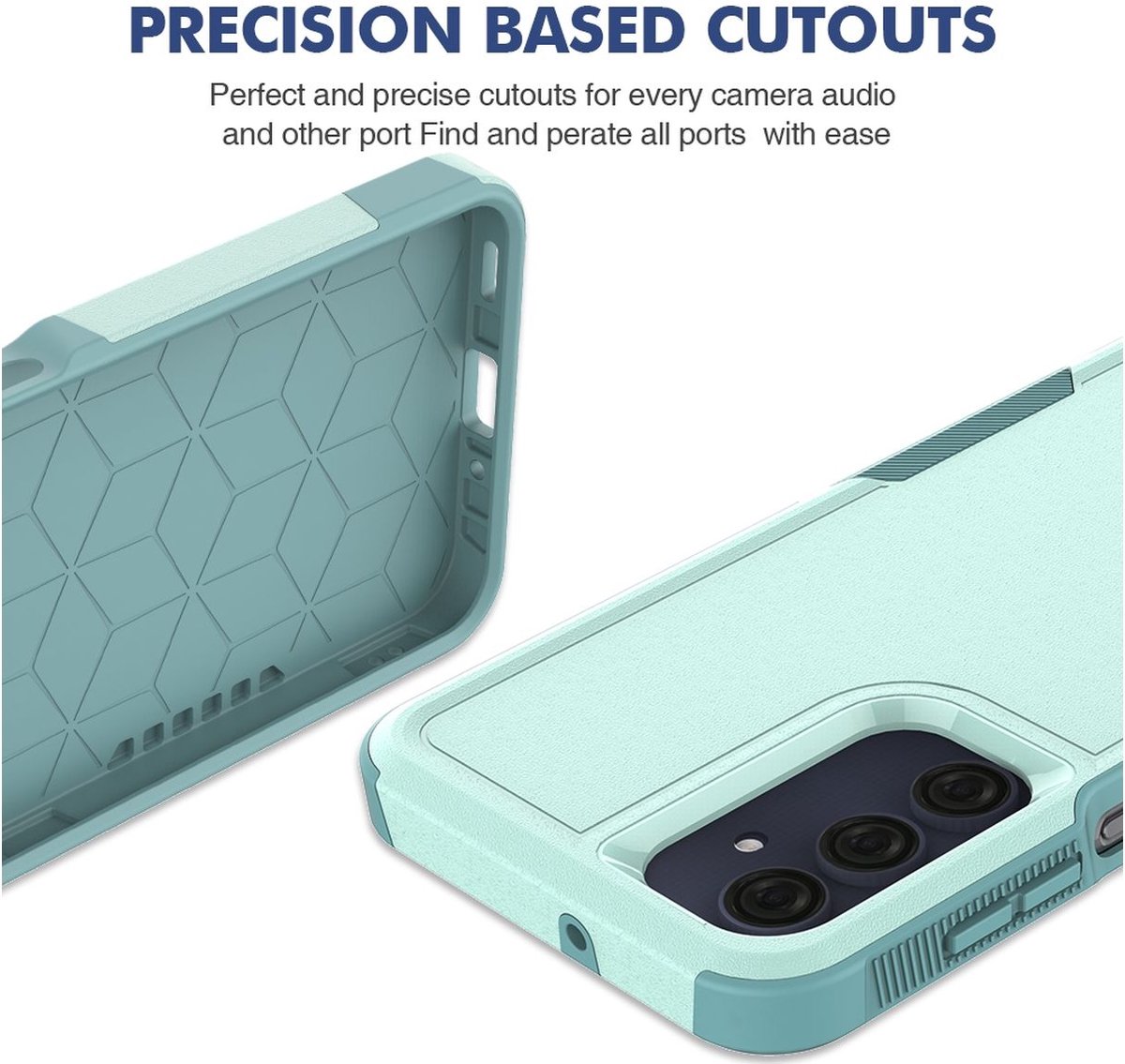 Mobigear Hoesje geschikt voor Samsung Galaxy A16 Telefoonhoesje Hardcase | Mobigear Heavy Armor Backcover Shockproof | Schokbestendig Galaxy A16 Telefoonhoesje | Anti Shock Proof - Groen