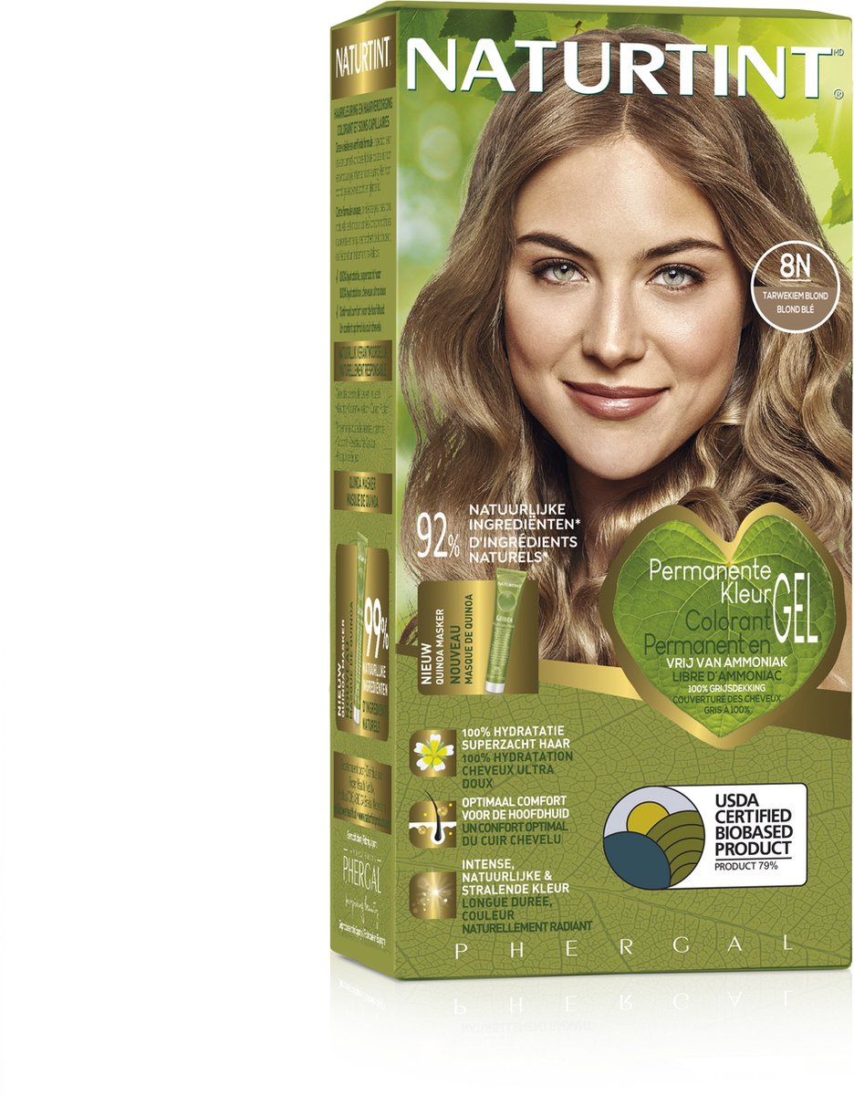 Naturtint Permanente Kleuring 8N Tarwekiem Blond 160ML