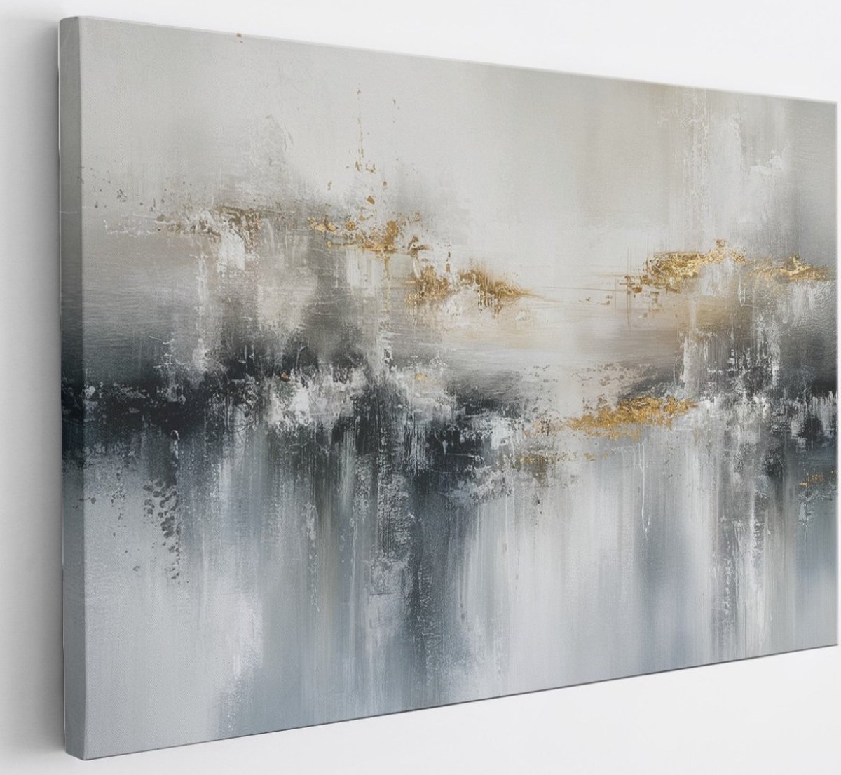 Saammp Canvas Schilderij - Neutrale kleuren - Abstract - 30x20 - Foto op canvas - Wanddecoratie - Muurdecoratie Woonkamer - Slaapkamer decoratie - Canvas Print Multicolor