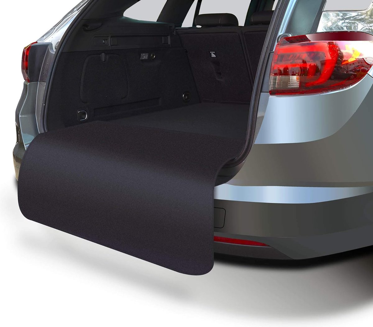 Candala kofferbakdeken met bumperbescherming, kofferbakbescherming, kofferbakmat, bumperbescherming zwart, 100 cm x 70 cm