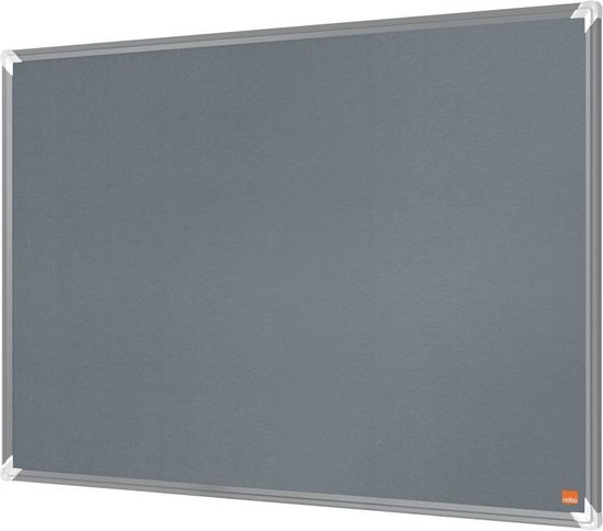 Nobo Premium Plus Vilten Memobord/Prikbord - Whiteboard 900x600mm - Grijs - Planner - Nobo