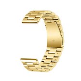 Remerko horlogeband goudkleurig - vouwsluiting met drukknoppen - edelstaal 22mm
